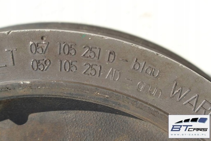 фото №9, Audi a4 a5 a6 a7 a8 q7 колесо ременное 059105251ad 059105251bn 059 105 251 ad