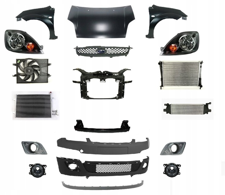 фото №1, Fiesta 05-08 перед капот бампер pas крило лампа