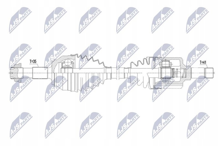 фото №5, Піввісь привідна ліва citroen peugeot 1614305480