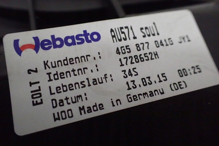 фото №5, Audi a6 c7 sedan люк 4g5877041g 4g5877255a