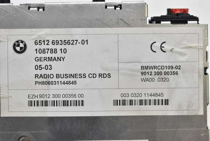 фото №7, Радио радиопроигрыватель cd 65126935627-01 bmw e46 01-06