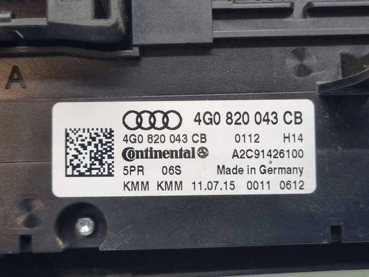 фото №6, Audi a6 s6 c7 4g 2014 панель кондиціонера