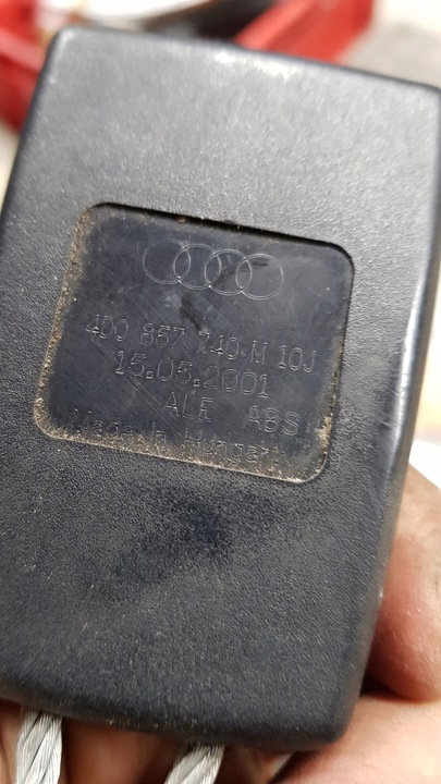 фото №5, Audi a8 d2 клипса ремня застёжка 4d0857740m