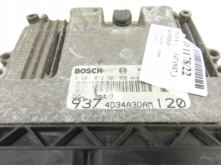 фото №5, Блок керування  alfa romeo 147 1.9 jtdm 0281012301