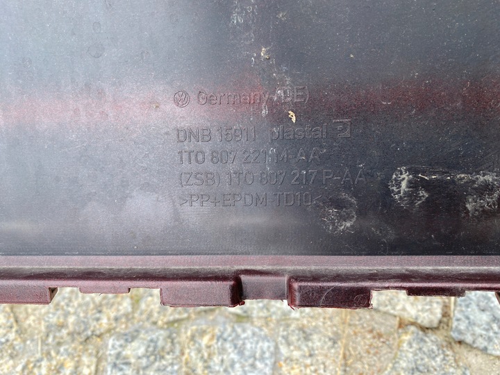 фото №12, Vw touran рестайлінг 1t бампер перед 1t0807221m оригінал