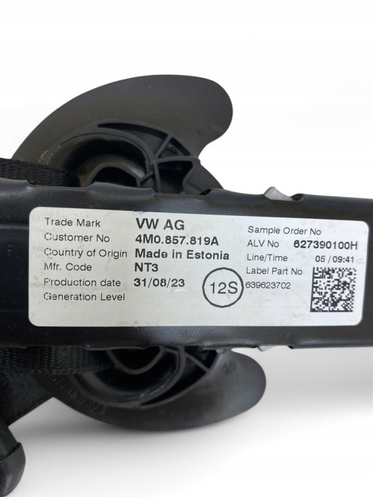 фото №11, Audi a4 s4 b9 8w pas безопасности сиденья передней