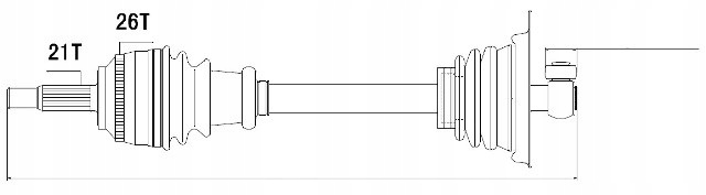 фото №1, Полуось приводная renault clio ii 98-05 левая