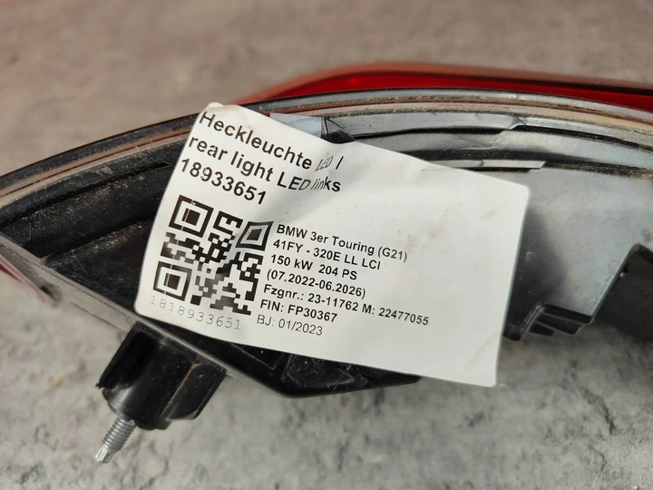 фото №6, Лампа левый зад левая задняя w крыло bmw g21 g81 m3 5a3bc71