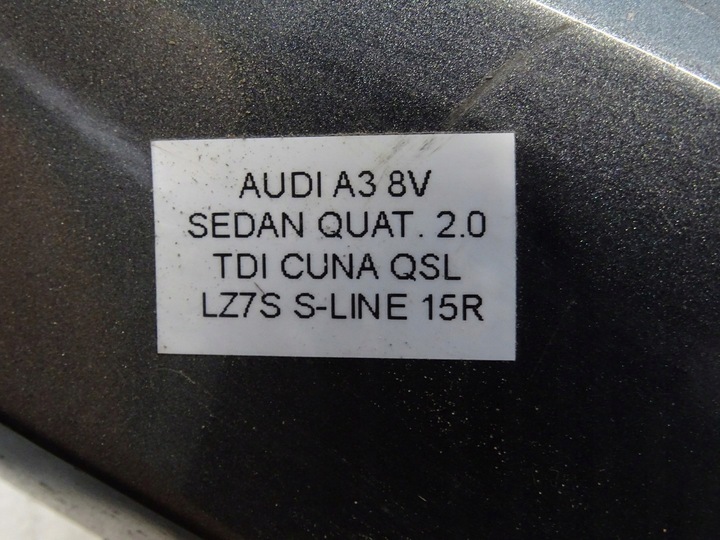 фото №9, Планка пороговая правая s-line audi a3 8v sedan lz7s