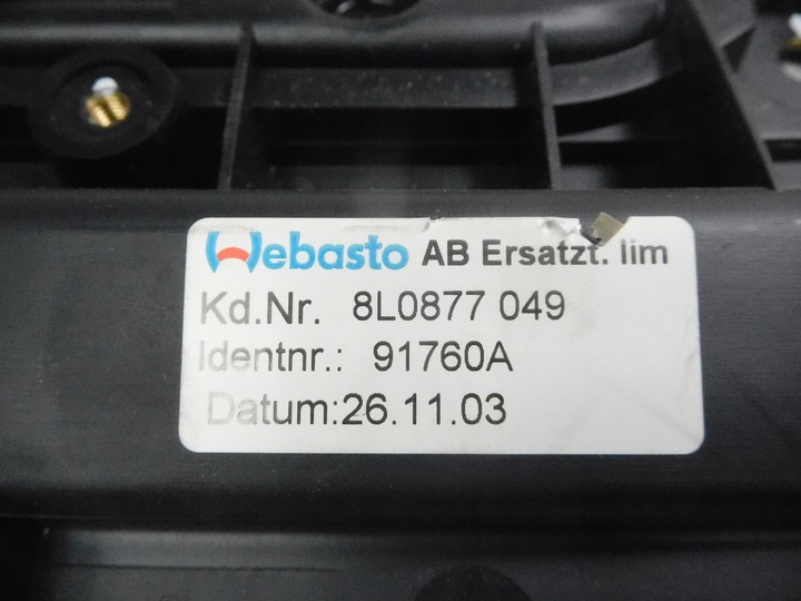 фото №9, Рама люк audi a3 8l оригинальный номер 8l0877049