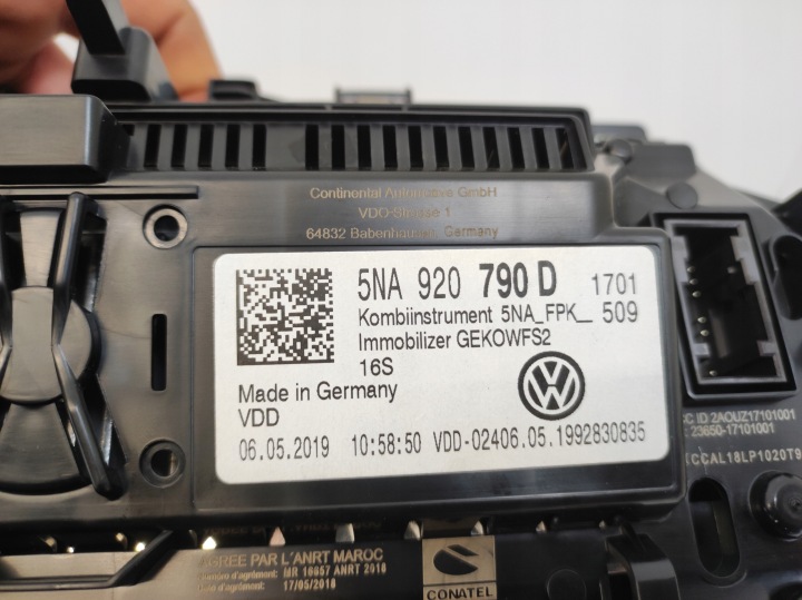 фото №7, Спідометр  прилади eu vw tiguan ii 2 5na
