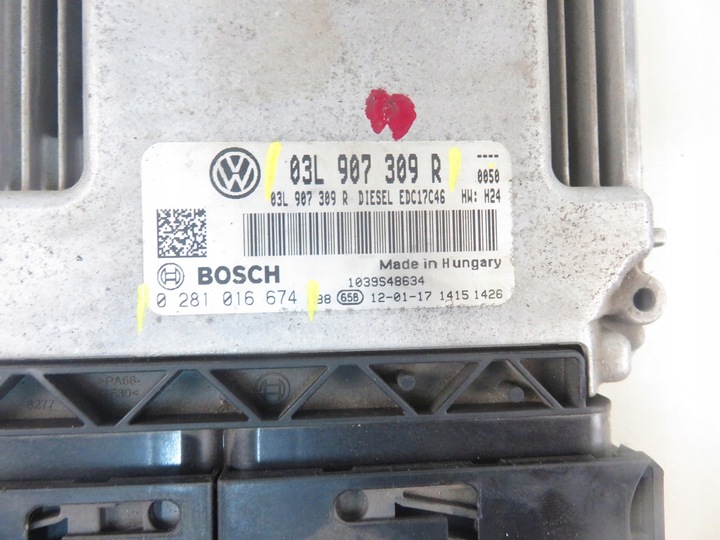 фото №5, Блок управления vw touran ii 2.0 tdi 03l907309r 0281016647