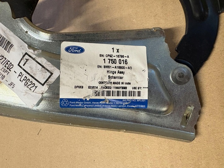 фото №10, Ford kuga mk2 ii петли капота левый правый bm51-a16800-ad bm51-a16801-ad