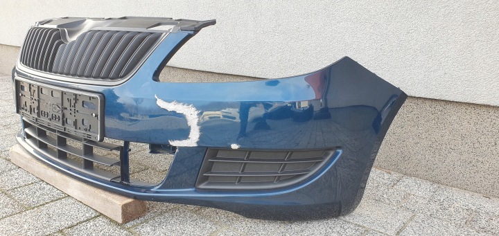 фото №6, Fabia ii рестайлінг 2010- бампер перед оригінал b345