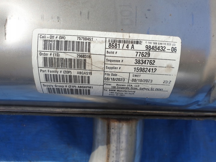 фото №11, Bmw x5 g05 x6 g06 x7 g07 m50i m60i lci 4,4 v8 глушник труба випускна вихлоп