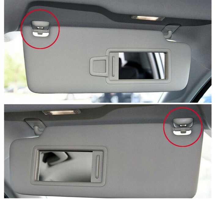 фото №12, Держатель козырёк противосолнечный крючок audi a1 a3 a4 a5 b6 b7 b8 b9 q2 q3 q5