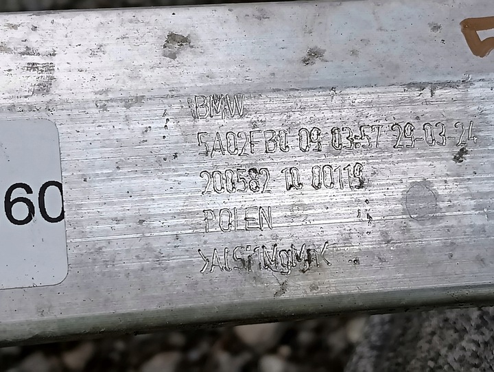 фото №11, Bmw g60 g61 балка підсилювач бампера перед передня нижня 5a02fb0