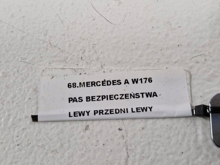 фото №10, Mercedes a w176 pas безопасности левое передний левые перед 307494499228