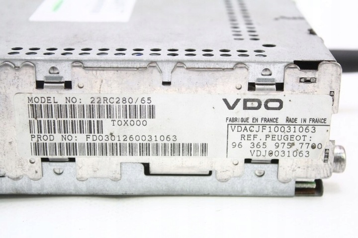 фото №3, Радіо радіопрогравач cd rds 963659757700 peugeot 307 01-05