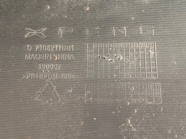 фото №11, Xpeng g3 спойлер lip бампера перед d7105211db1