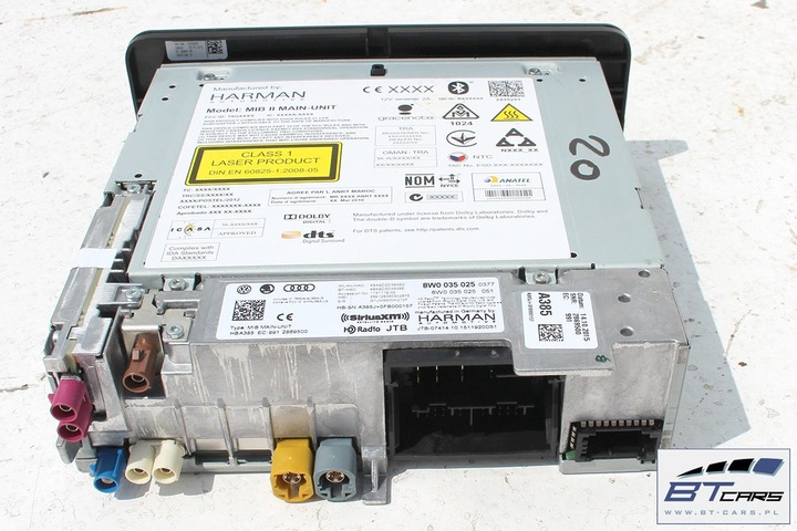 фото №6, Audi a4 a5 набор mmi монитор считыватель mib панель 8w0035025 8w0919614p 8w0919