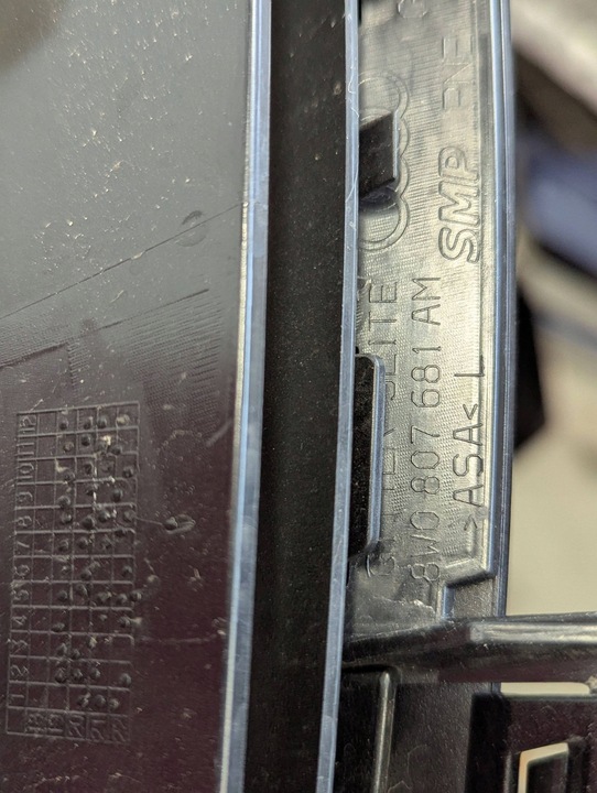 фото №10, Audi a4 b9 8w 2019-2024 рестайлінг s-line решітка заглушка бампера ліва