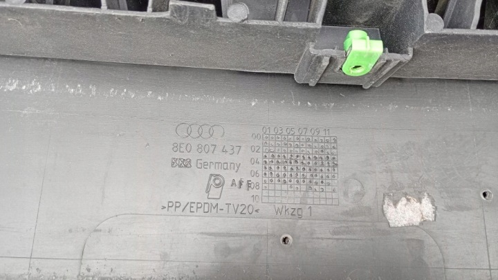 фото №16, Бампер перед передний audi a4 b6 sedan 1.9tdi 04r l9yb 8e0807437
