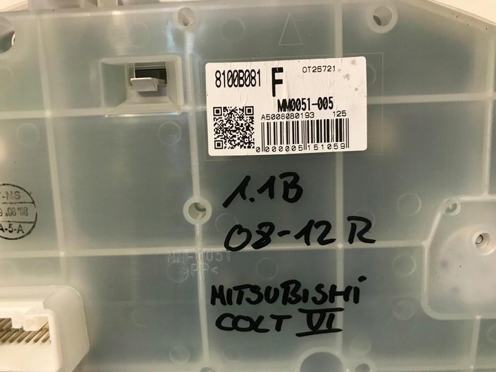 фото №5, Спідометр  прилади mitsubishi colt vi рестайлінг 1.1 бензин mm0051-005 8100b081 f