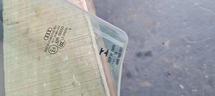 фото №3, Q7 4m ii стекло дверь левая левый перед передняя 16r 4m0845021