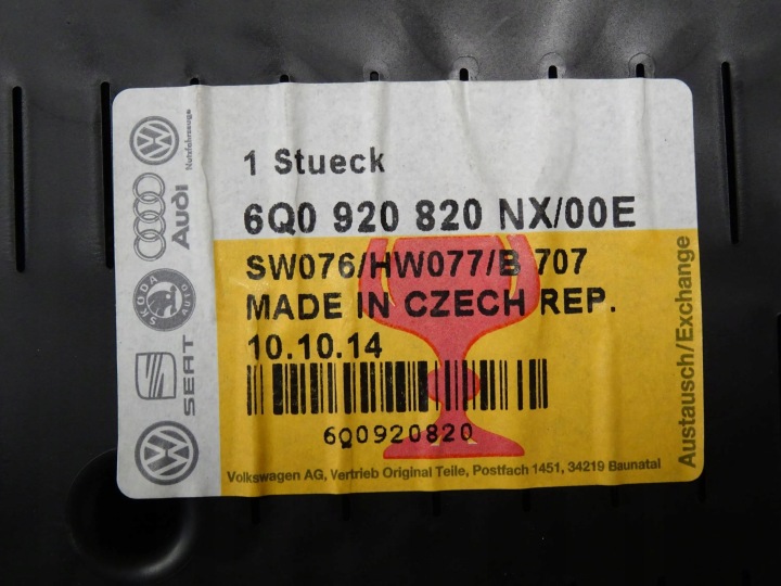 фото №6, Спидометр манометр vw polo iv 1.2 бензин 6q0920820nx nr573