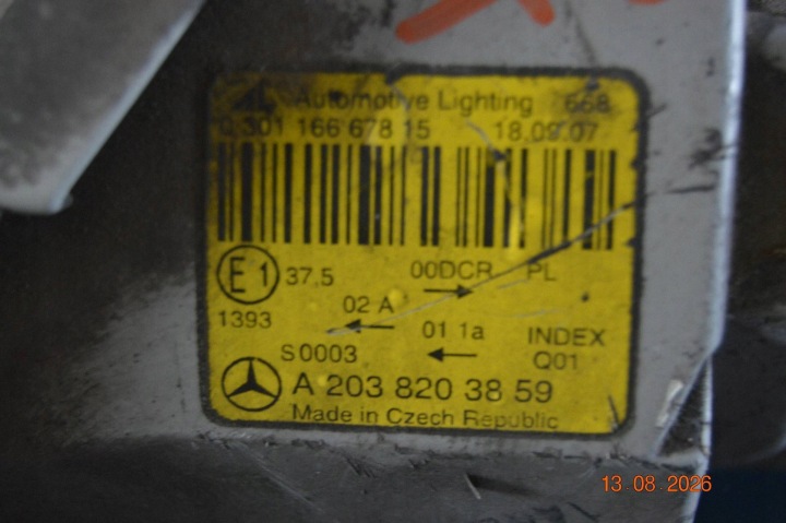 фото №15, Фара сторона права mercedes-benz c w203 a2038203859 uk