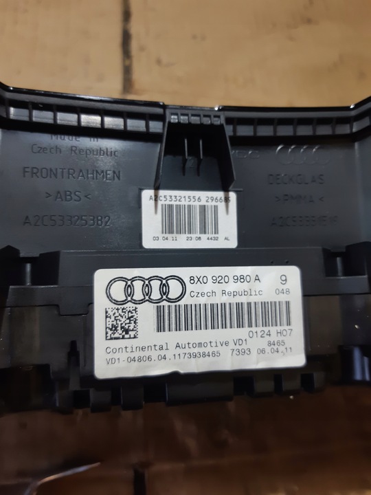 фото №7, Audi a1 8x tdi спідометр  прилади спідометр версія англійська 8x0920980a