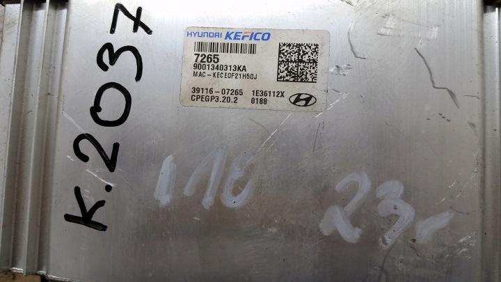 фото №6, Hyundai i10 iii 23r 1.0b компютер двигуна 39116-07155