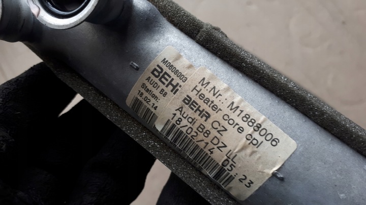 фото №7, Sq5 8r q5 отопитель воды радиатор behr