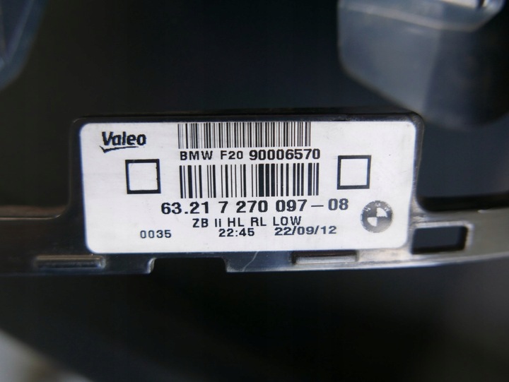 фото №12, Bmw f20 f21 лампа задня ліва лівий зад 7270097