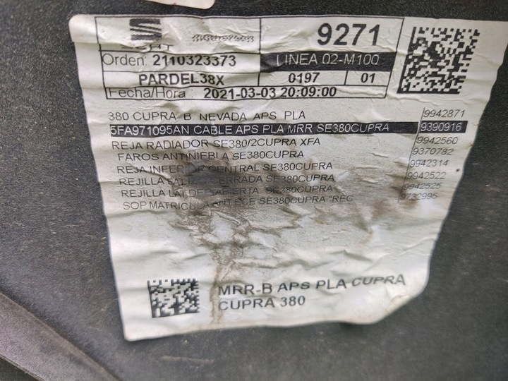 фото №8, Seat leon iv 4 cupra 5fa бампер перед