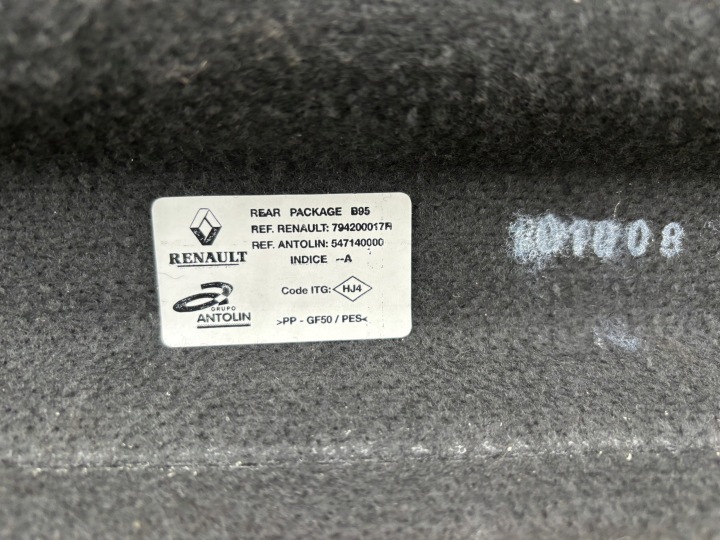 фото №7, Полка багажника megane iii хэтчбек 794200017r