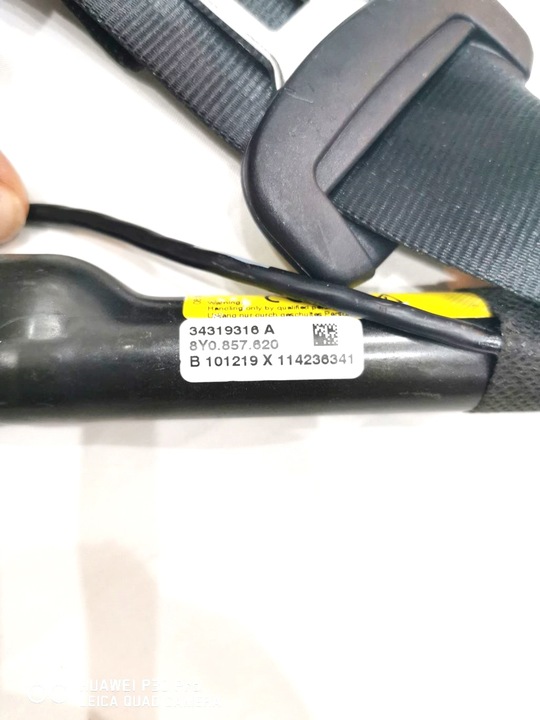 фото №7, Audi a3 8y0 переднє pas безпеки з доводчик usa правий