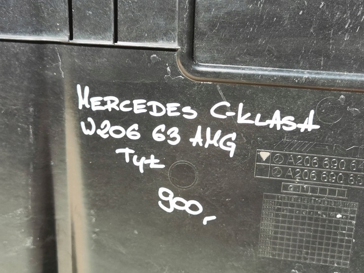 фото №12, Mercedes c-klasa w206 63 amg плита захист задня шасі зад a2066906404