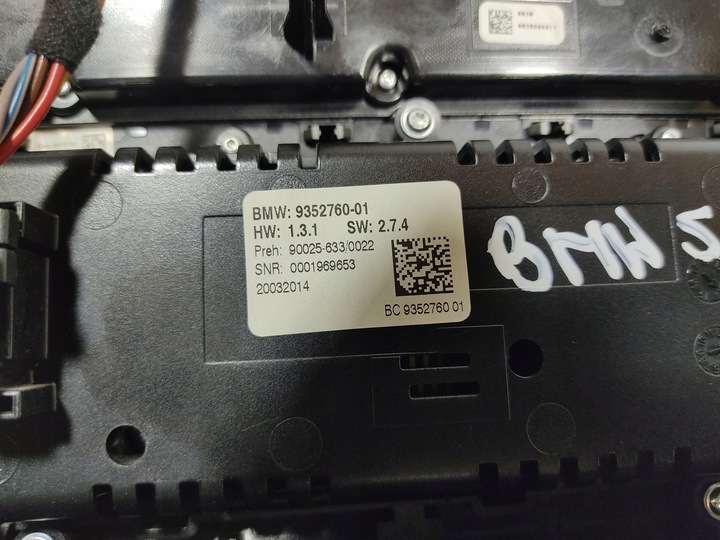 фото №8, Панель повітропровід кондиціонера bmw 5 f10 9352760 європа 2010-2017 європа