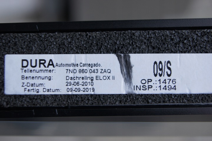 фото №6, Gd sharan 7n рейлінги дахові 7n0860044 7n0860043