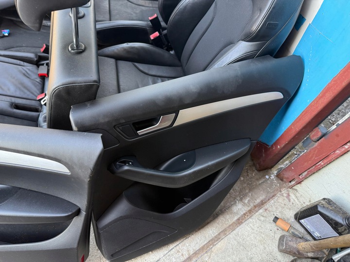 фото №10, Сиденья диван обшивки kpl audi q5 8r s-line полукожа