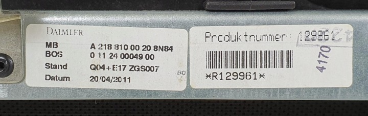 фото №7, Полка багажника ролета mercedes cls w218 a2186900449