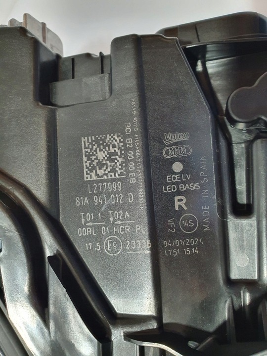 фото №12, Новий фара audi q2 81a 2024r повний led правий оригінал англієць 81a941012d