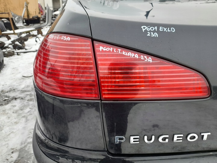 фото №11, Peugeot 607 рестайлинг лампа левый зад левая задняя крыло