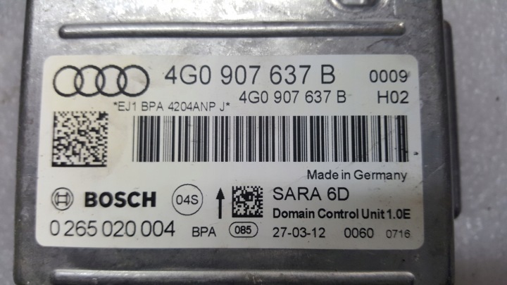 фото №7, Модуль датчик прискорення audi a6 c7 rs6 a7 rs7 4g0907637b демонтаж