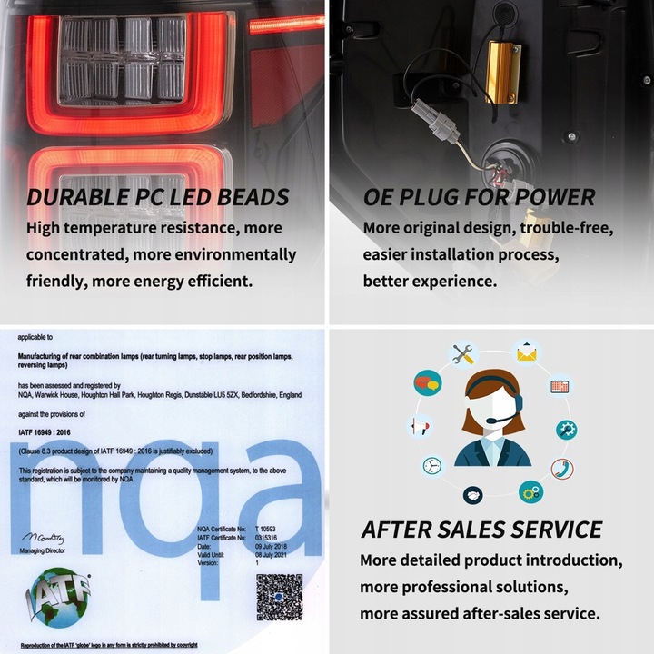 фото №13, Лампа лампы зад l + r led vland комплект тонированный ford f150 f-150 2009-2014