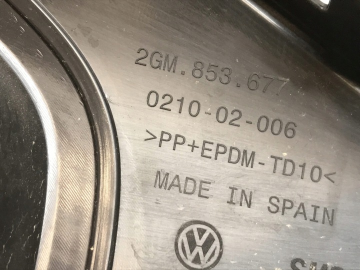 фото №12, Накладка спойлер нижній бампера перед решітка vw t-cross 2gm805903c