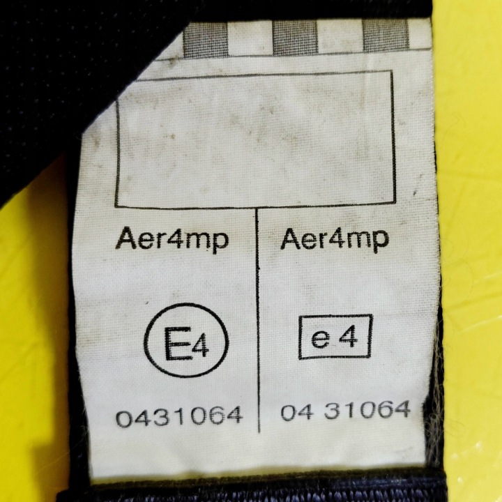 фото №12, Ремені безпеки ліве зад toyota corolla verso e121 5d 0431064 nr1401