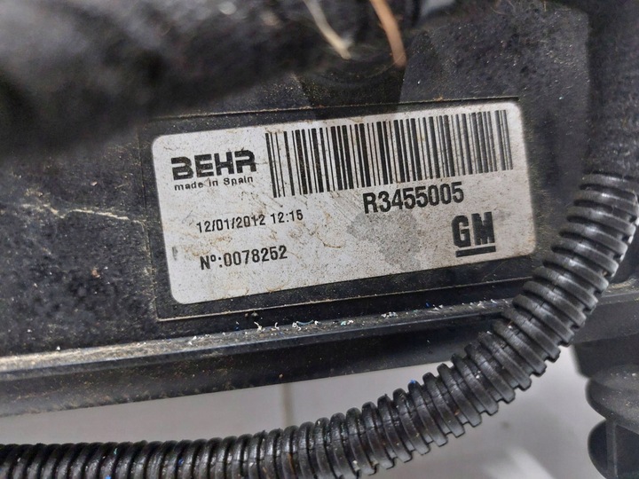 фото №10, Opel meriva b 1.4 turbo радіатор вентилятор комплект 13337686